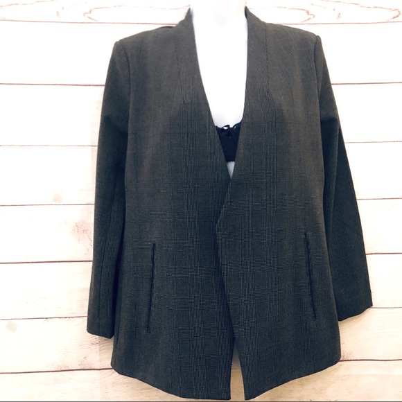 Philosophy Plaid Collarless Blazer (Petite) - Picture 4 of 16